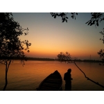 the sunset from our shore